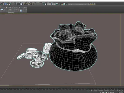 Lucky Money Bag 3D model