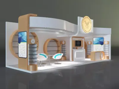 Booth Exhibition Stand a325d 3D model
