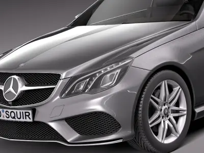 Mercedes-Benz E-class Coupe 2014- 3D model