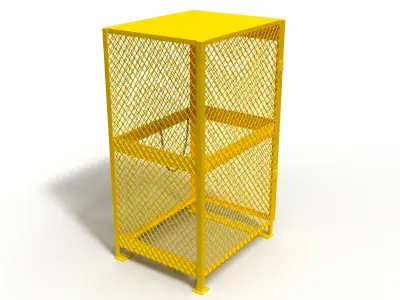 3D model of a box for a gas cylinder 3D model