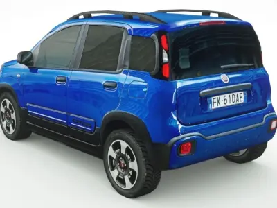 Fiat Panda City Cross 2018 Low-poly 3D model