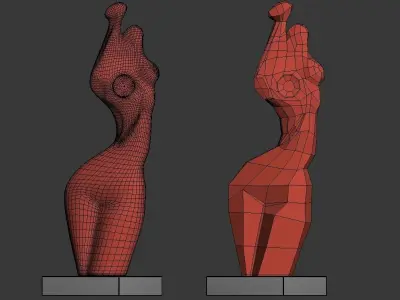 Sculpture Amazon 3D model
