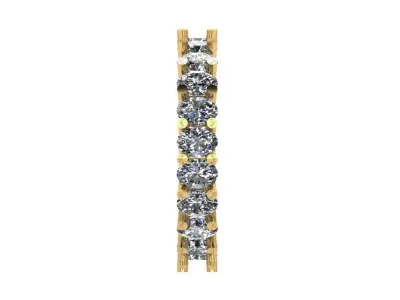 U eternity wedding band 3D print model