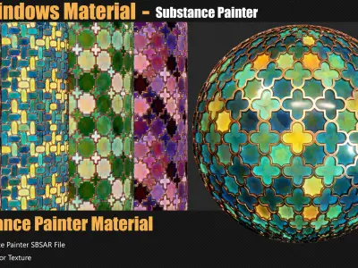 20 Stylized Windows Material In Substance Painter Texture