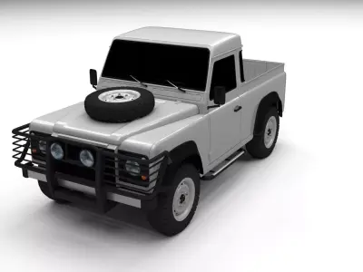 Land Rover Defender 90 Pick Up 3D model