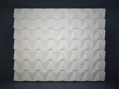 03 TRIANGULAR PATTERN WALL 3D model