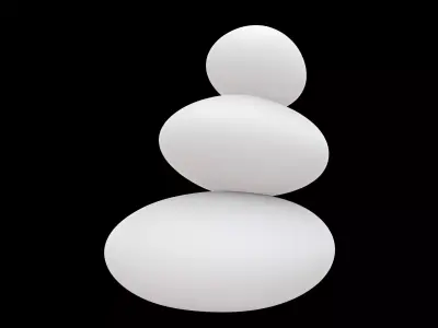 Zen Pebble Stack 3D Printable Model 3D print model