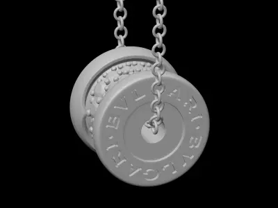 BULGARI - B ZERO 1 - NECKLACE WITH DIAMONDS - SMALL VERSION 3D print model