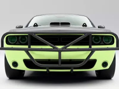 Dodge Challenger RT Low-poly 3D model