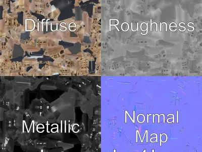 Santiago de Compostela Cathedral Architectural Model Low-poly 3D model