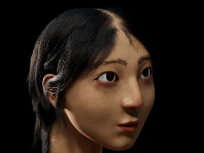 Realistic Girl Character  3D model