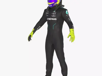 F1 Mercedes Suit 2024 3D model