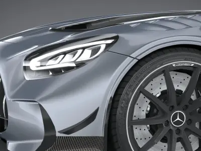 Mercedes AMG GT Black Series 2021 LowPoly 3D model