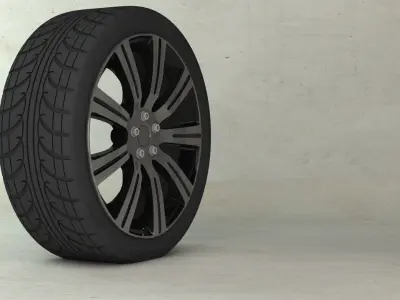 Wheel tires 5X 3D model