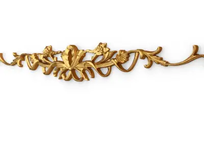Classic carved decor ornament 341 3D model