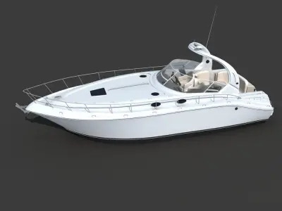 Yacht 02 3D model