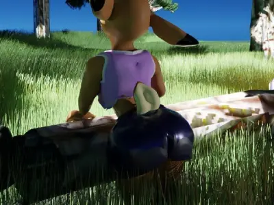 DeerGirl 3D model