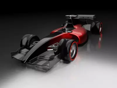 Generic F1  Low-poly 3D model