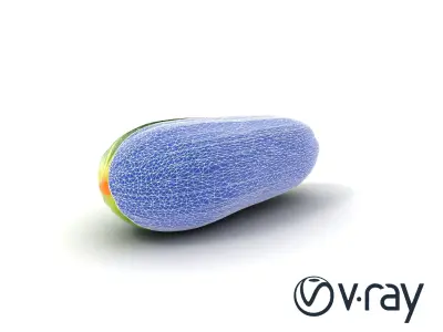 Fresh Cucumber Vegetable model pack Low-poly 3D model