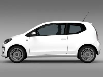 VW UP 3 door 2015 3D model