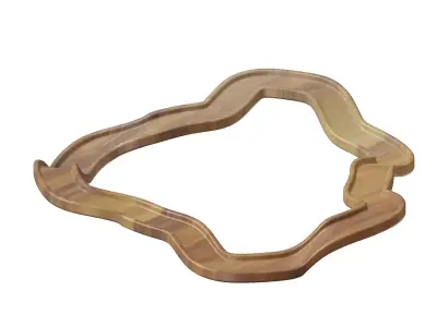 Wooden Sports Toy Race Track 3D model