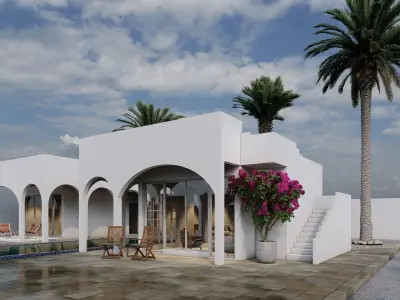 Persian Garden Low-poly 3D model