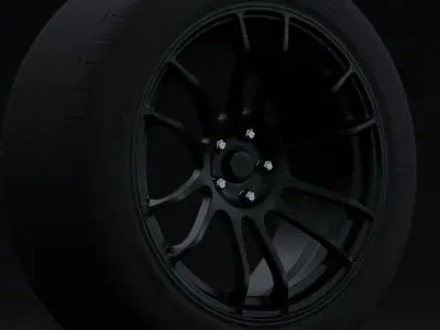 AVID1 AV20 Aftermarket Wheel Low-poly 3D model