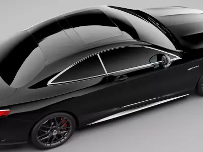 Mercedes-Benz AMG S63 Coupe 4MATIC Plus With HQ Interior 3D model