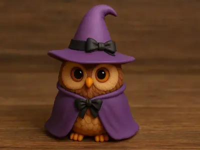 Wizard Owl 3D print model
