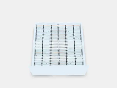 MALM Bed frame high with 4 bed drawers Low-poly 3D model