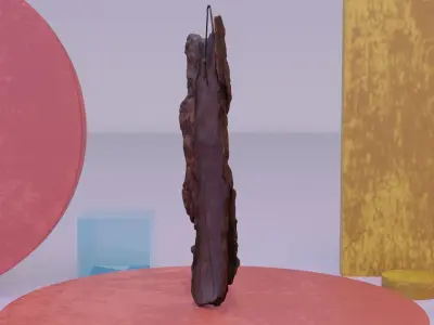 Tree bark mask Low-poly 3D model