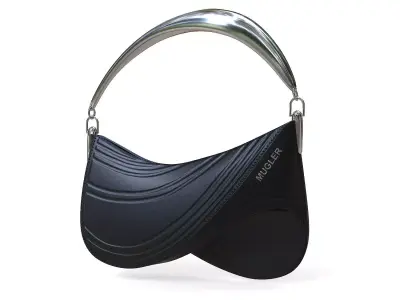 Casey Cadwallader Mugler Bag Black Low-poly 3D model