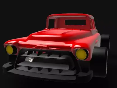 1 10 Custom 1958 Chevrolet Pickup Trucks RC Car Bodyshell  3D print model