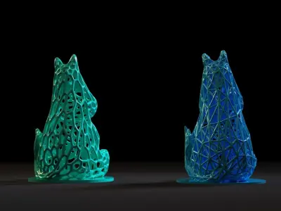 Moomin two scottish terrier figurines 3D print model