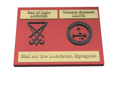 Lucifer and Lilith painting 3D print model