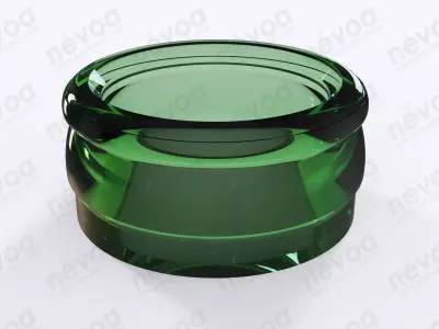 Glass finish - GME 12 01 - 32 mm SS - snap-on pourer clousers 3D model