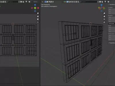 27 Garage Door and Panels 3D model 3D model