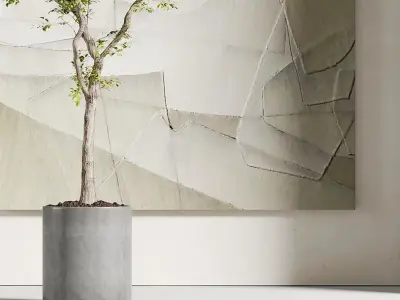 Potting decoration model monomer Plant 3D model