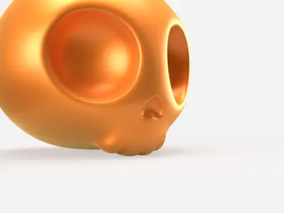 Pendant002 Skull 3D print model