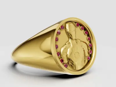 Luxury Gold Ring  3D print model