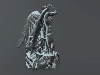 woman statue 2  Low-poly 3D model purchase