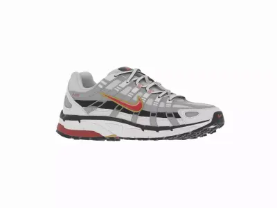 Nike P-6000 Metallic Red Low-poly 3D model