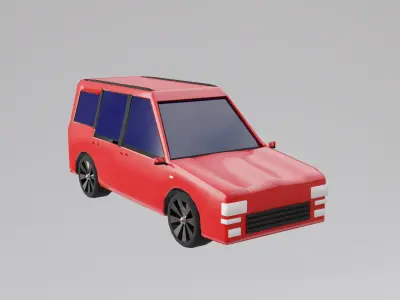Cartoon Car  3D model