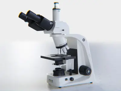 Microscope - PBR Asset Low-poly 3D model