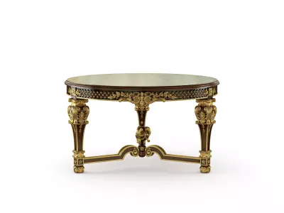 Royal baroque center table by Modenese 3D model