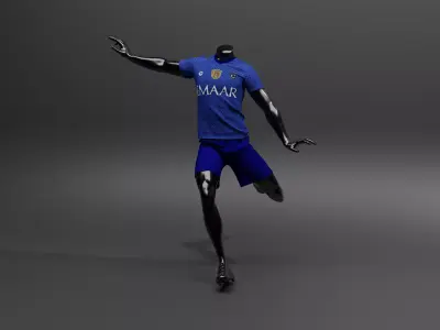 Black mannequin With T Shirt Mockup 3D model