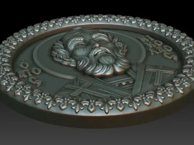 Saint Nicholas Pendant 3D print model