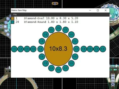 Diamond engagement ring 3D print model