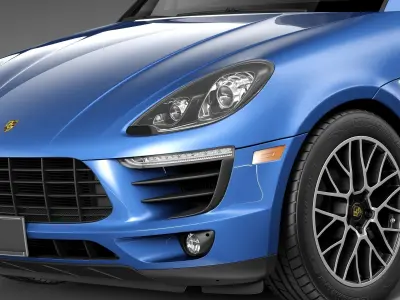 Porsche Macan S 2015 3D model
