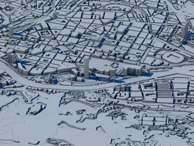 Bilbao City Spain 3D print model